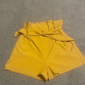 A yellow short